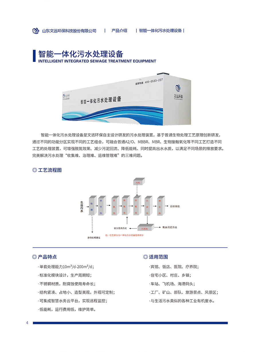 智能一體化汙水處理設備(圖1)